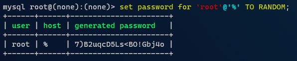 set password for user to random