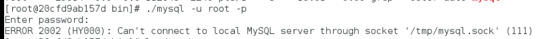 Can't connect to local MySQL Server through socket